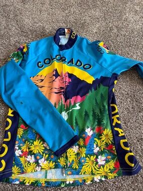 Long Sleeve Colorado Cycling Jersey Size L